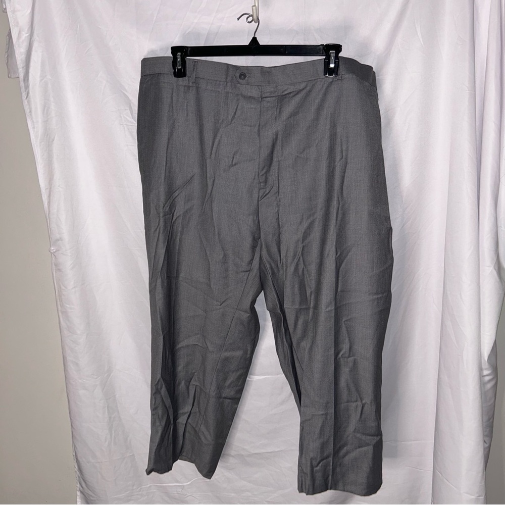 Giorgio Fiorelli Suit Pants Grey 60/55 Slacks Flat Front Dress Pants No Pleats
